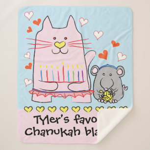 Cat Ballerina Sherpa Blanket/Medium Sherpa Blanket