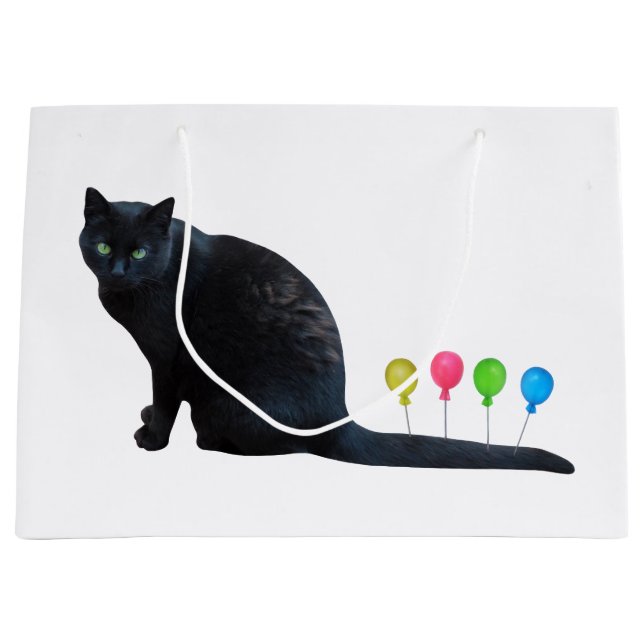 Cat Balloons Gift Bag (Front)