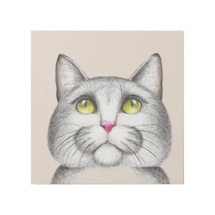 CAT BEAUTIFUL ART GALLERY WRAP 12X12