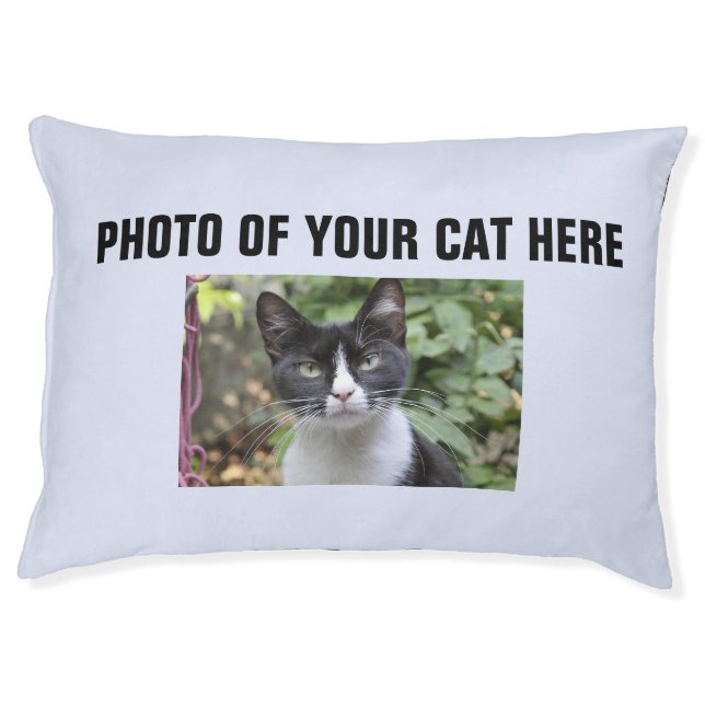 CAT BED ADD PHOTO CUSTOMIZE PERSONIZE CUSTOM (Front)