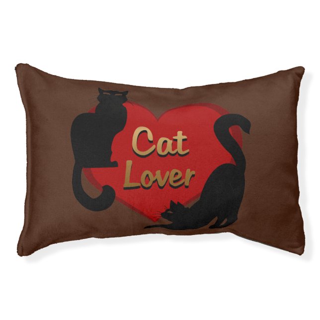 Cat Bed Cat Lover Pet Beds Personalized Cat Pillow (Front)