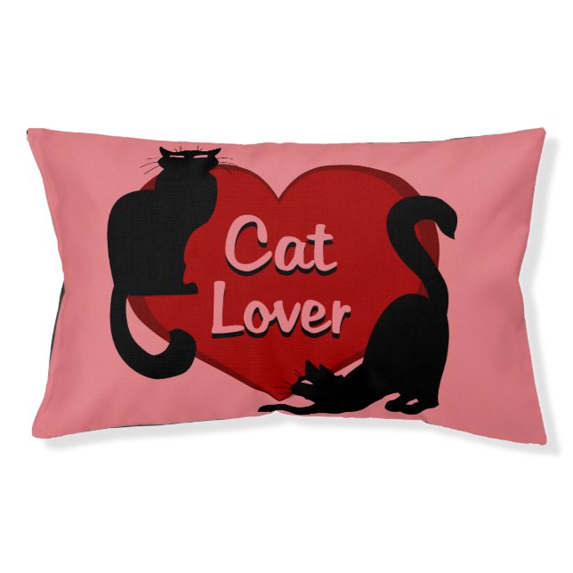 Cat Bed Cat Lover Pet Beds Personalized Cat Pillow (Front)