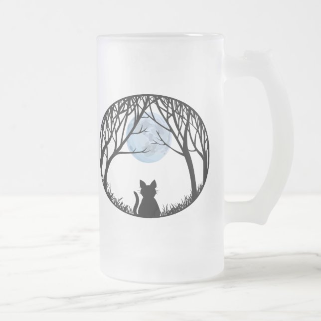 Cat Beer Glass Fat Cat Mugs Cat Lover Glasses (Right)