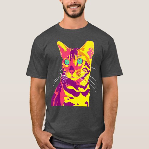 Cat Bengal Art Cat Lover Gift 1 T_Shirt