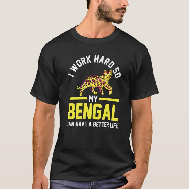 Cat  Bengal T-Shirt (Front)
