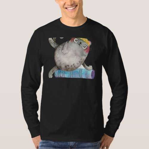 Cat   Best Yoga Backprint T_Shirt