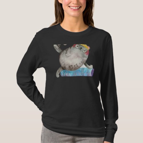 Cat   Best Yoga Backprint T_Shirt