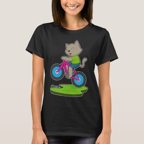 Cat Bicycle T_Shirt