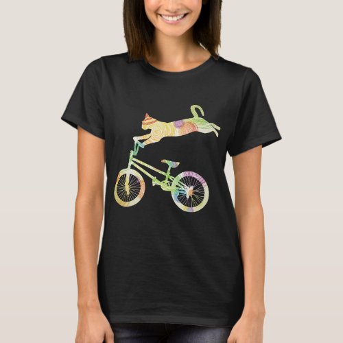 Cat Bike Cycling Bicycle T_Shirt _ Your Gift