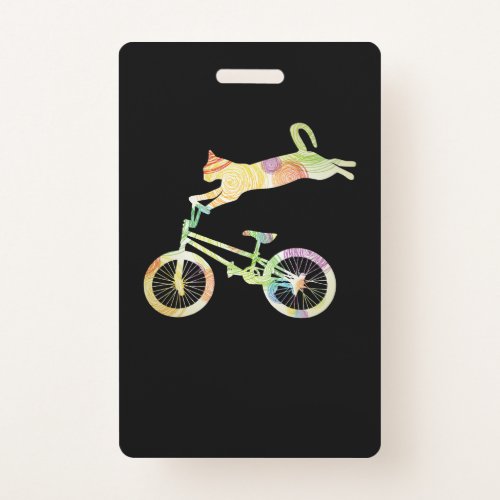 Cat Bike Cycling Bicycle  _ Your Gift Collection Badge