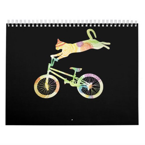 Cat Bike Cycling Bicycle  _ Your Gift Collection Calendar