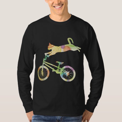 Cat Bike Cycling Bicycle _ Your Gift Collection T_Shirt
