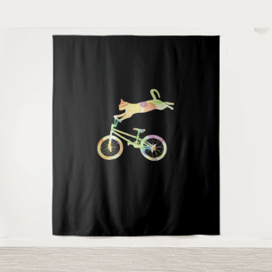 Cat Bike Cycling Bicycle - Your Gift Collection Tapestry