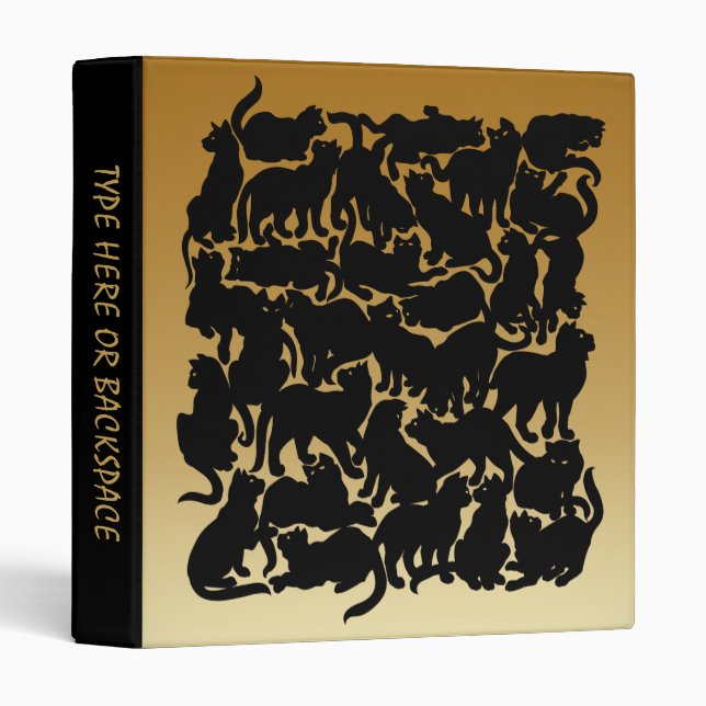 Cat Binder Cat Lover Photo Album Personalized (Front/Spine)