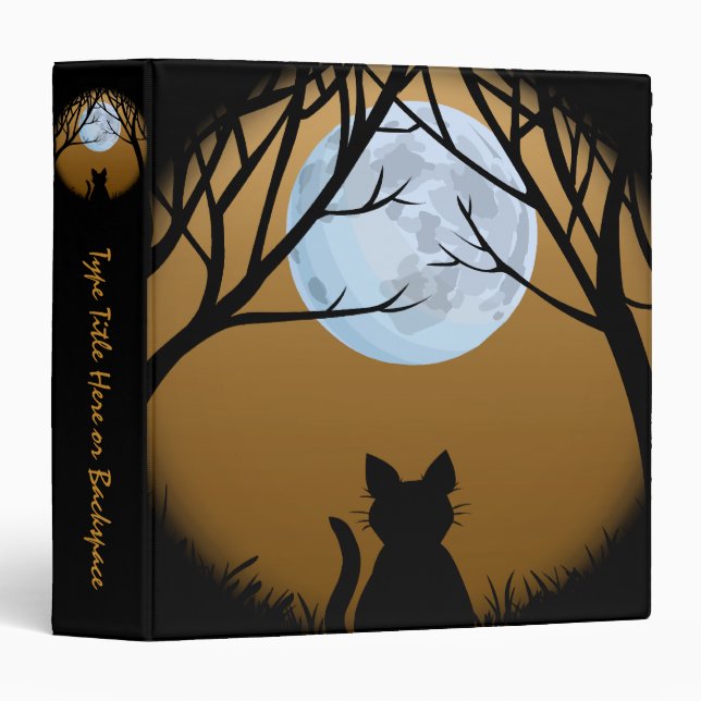 Cat Binder Cat Lover Photo Album Personalized Book (Front/Spine)