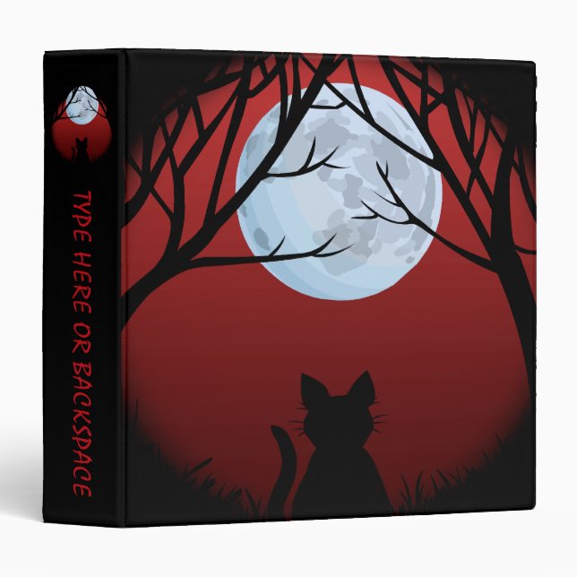 Cat Binder Fat Cat Lover Photo Album Personalized (Front/Spine)