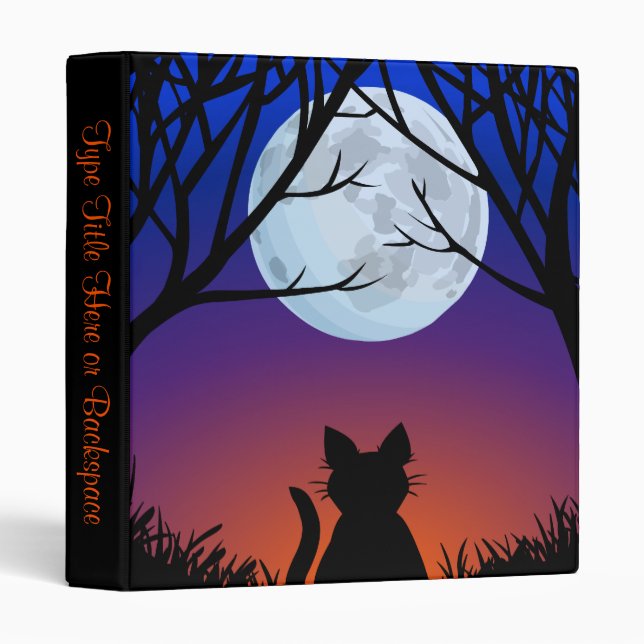 Cat Binder Fat Cat Lover Photo Album Personalized (Front/Spine)