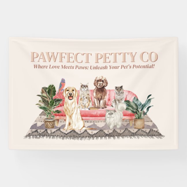 Cat Bird Dog Pet Vet Banner