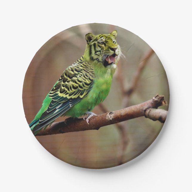 Cat-Bird Paper Plates (Front)