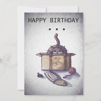 Cat Birthday Card