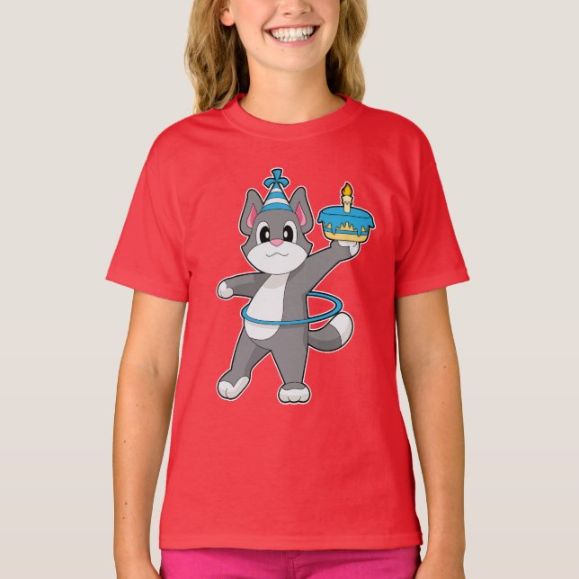 Cat Birthday Fitness T-Shirt (Front)