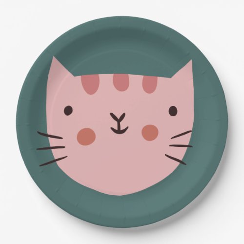 Cat Birthday Kids  Paper Plates