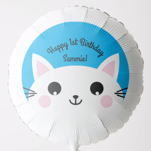 Cat Birthday Party Balloon