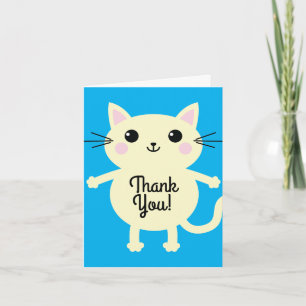 Cat Birthday Party Card