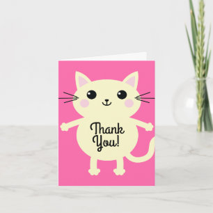 Cat Birthday Party Card
