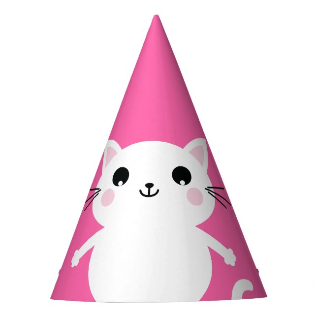 Cat Birthday Party Hat (Front)