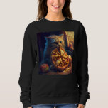 Cat Biting Apple Pie Sweatshirt