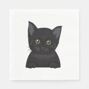 Cat Black  Napkins