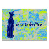 Cat Blue ~ Card (Front Horizontal)