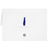 Cat Blue ~ Card (Back Horizontal)