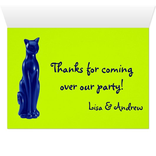 Cat Blue ~ Card (Inside Horizontal (Bottom))