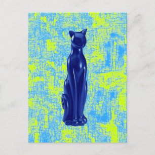 Cat Blue ~ Postcard