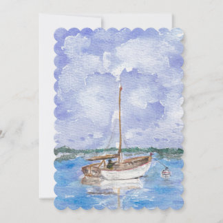 Cat Boat Thank You Card