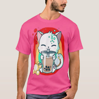 Cat Boba Bubble Tea  T-Shirt