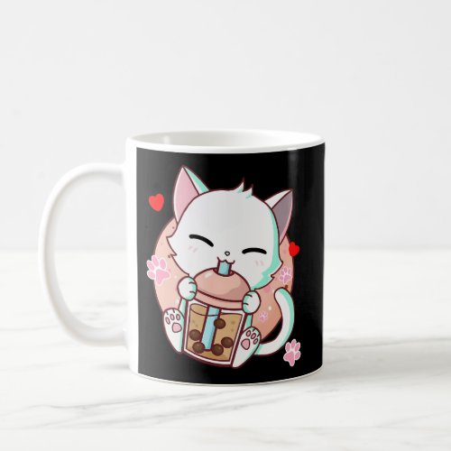 Cat Boba Tea Bubble Tea Kawaii Anime Japanese Neko Coffee Mug
