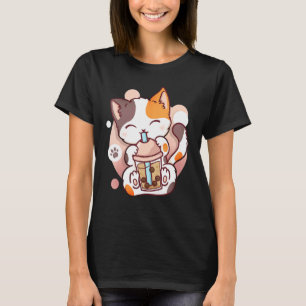 Cat Boba Tea Bubble Tea   Neko T-Shirt