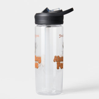 Cat Boho Hippie custom personalized Hippie  Water Bottle