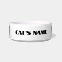 Cat bolws - black, white and grey cats decoration bowl