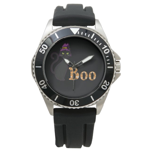 Cat Boo Halloween Watch (Front)