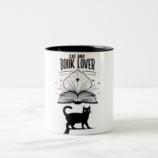 Cat & Book Lover Mug