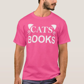 Cat Books gift T-Shirt