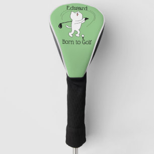 Cat Born to Golf Head Cover