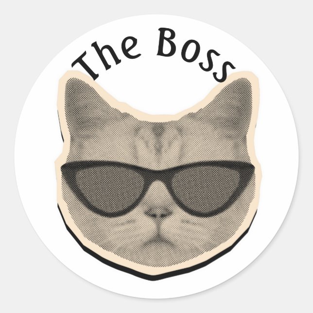 Cat Boss Sticker (Front)