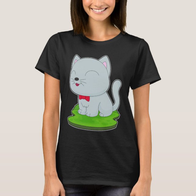 Cat Bow tie T-Shirt (Front)