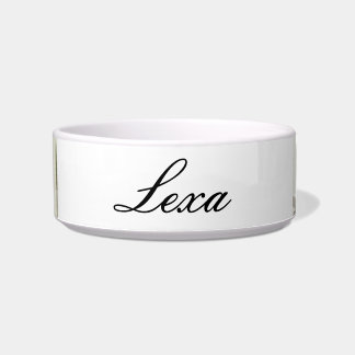 Cat bowl Personalized Pet Water and Food