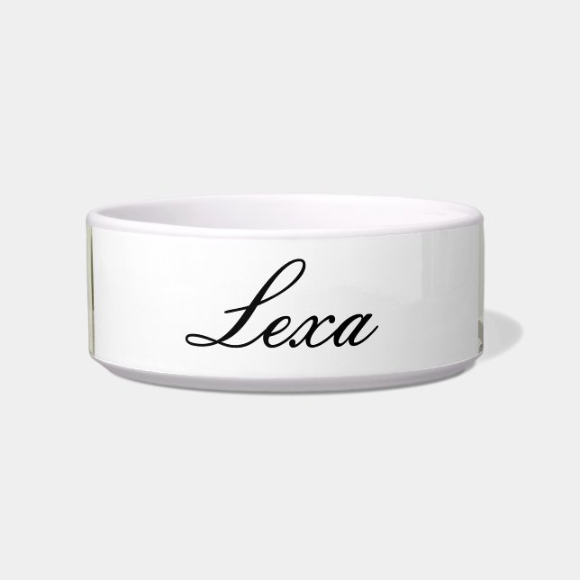 Cat bowl Personalized Pet Water and Food  (Front)